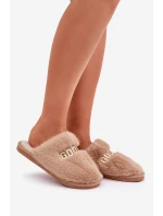 Dámské Pantofle S Kožíškem A Hnědé model 21681753 - Boto Dámské Pantofle S Kožíškem A Hnědé model 21681753 - Boto