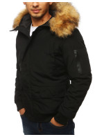 Černá pánská zimní bunda Dstreet TX3940