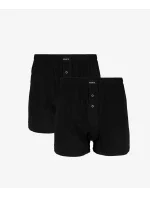 Pánské klasické boxerky s model 20070793 2PACK černé - Atlantic
