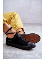 Dámské nízké Materiál tenisky Big Star KK274009 Černá Dámské nízké Materiál tenisky Big Star KK274009 Černá