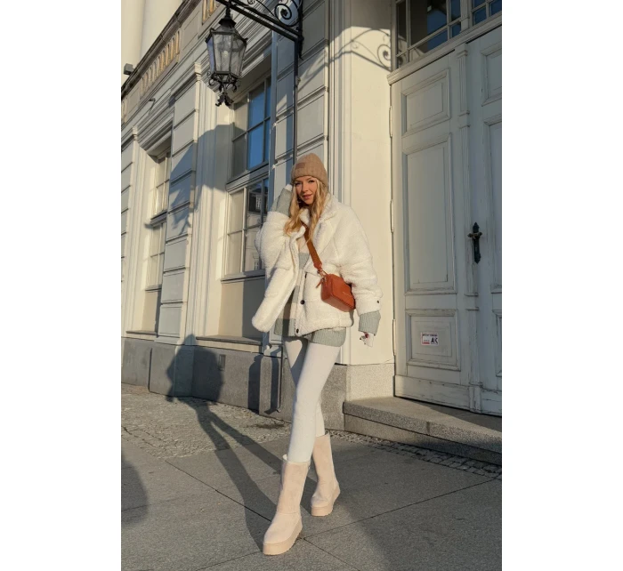 Vysoké Sněhule Na Platformě Big Star OO274894 Světle Béžové Vysoké Sněhule Na Platformě Big Star OO274894 Světle Béžové