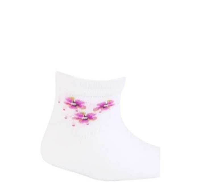 TENKÉ PONOŽKY BARVA 2-6 LET DÍVKY BÍLÉ 24-26 TENKÉ PONOŽKY BARVA 2-6 LET DÍVKY BÍLÉ 24-26