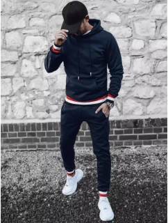 Pánské tmavě modré tepláky model 21967218 - Dstreet