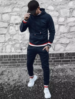 Pánské tmavě modré tepláky model 21967218 - Dstreet