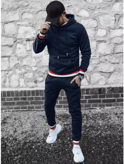 Pánské tmavě modré tepláky model 21967218 - Dstreet