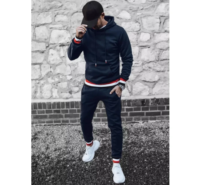 Pánské tmavě modré tepláky model 21967218 - Dstreet