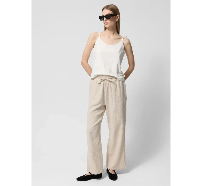 Dámské bavlněné mušelínové kalhoty model 21432383 - Outhorn Dámské bavlněné mušelínové kalhoty model 21432383 - Outhorn