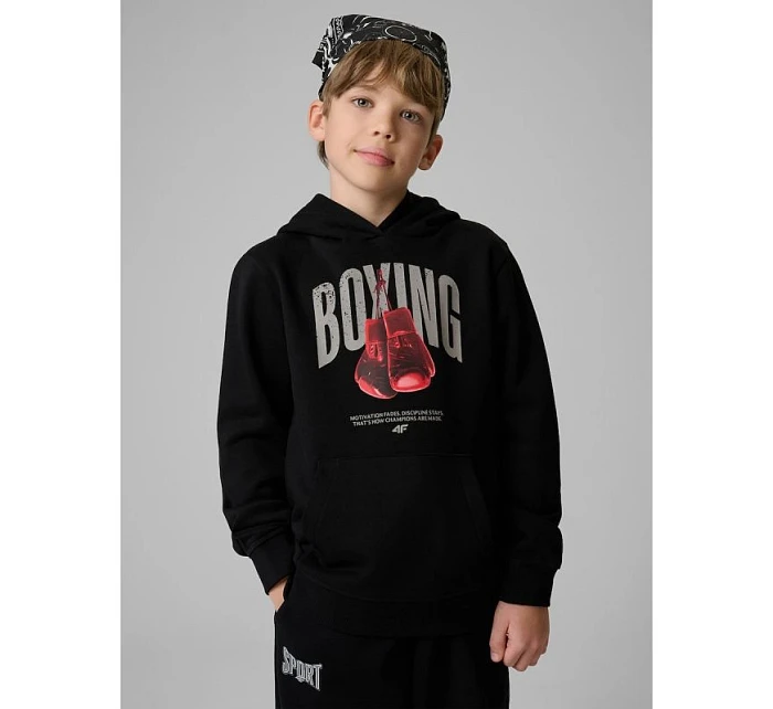 Chlapecká mikina s kapucí 4F 4FJRSS26TSWSM2904-20S Chlapecká mikina s kapucí 4F 4FJRSS26TSWSM2904-20S