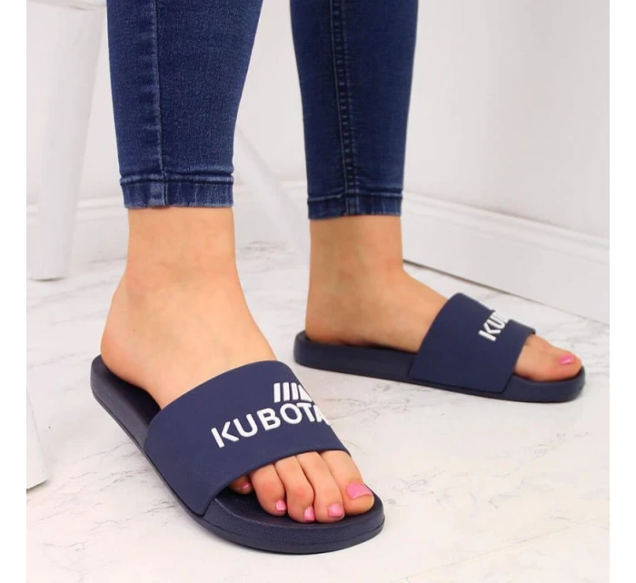 Plážové žabky basic Kubota W KUB1B navy blue