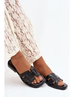 Dámské nazouváky na nízkém podpatku černé model 21900494 - Boto