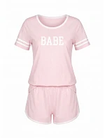 Pyžamo model 17599190 Short Pink - Aruelle Pyžamo model 17599190 Short Pink - Aruelle