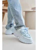 Dámské tenisky na masivní podrážce modré Nevela Dámské tenisky na masivní podrážce modré Nevela