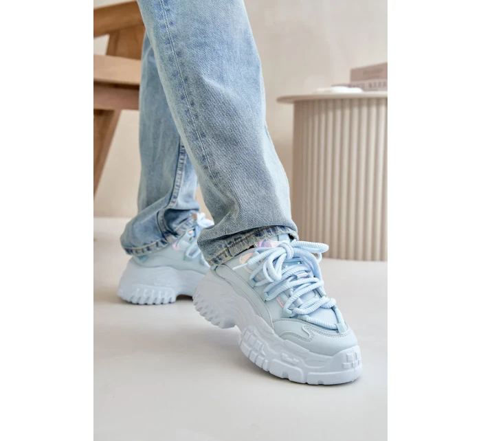 Dámské tenisky na masivní podrážce modré Nevela Dámské tenisky na masivní podrážce modré Nevela