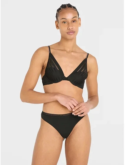 Dámská podprsenka černá model 18901087 - Tommy Hilfiger Dámská podprsenka černá model 18901087 - Tommy Hilfiger