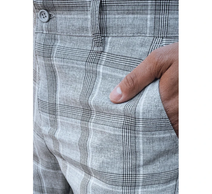 Pánské světle šedé kalhoty Dstreet model 21977296 - FashionStreet Pánské světle šedé kalhoty Dstreet model 21977296 - FashionStreet