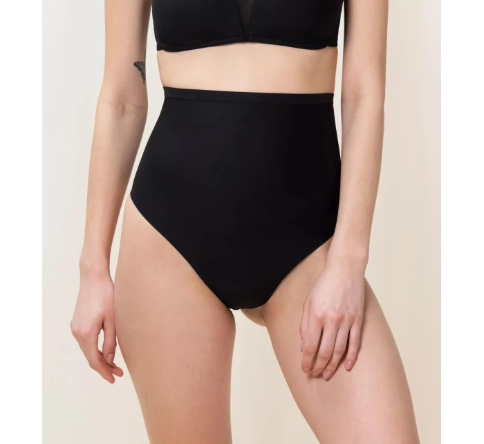 Dámské kalhotky Triumph Shape Smart Highwaist String černé Dámské kalhotky Triumph Shape Smart Highwaist String černé