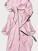 Tenká asymetrická dámská sukně špinavě růžová (B8117-81)