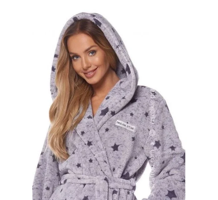 Dámský župan model 19466263 melange - L&L Dámský župan model 19466263 melange - L&L