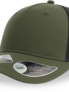 Atlantis Headwear Zion 5 panelová Trucker kšiltovka 33.0120 olive/black