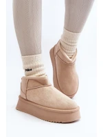 Dámské Sněhule Na Podrážce Beige model 21645981 - Boto Dámské Sněhule Na Podrážce Beige model 21645981 - Boto