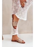 Kožené Pantofle Tmavě Béžové Lewski Shoes model 21682423 - Boto Kožené Pantofle Tmavě Béžové Lewski Shoes model 21682423 - Boto