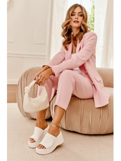 Eko Kožené Pantofle Dámské Na Platformě A Klínu Bílé model 21688543 - Boto