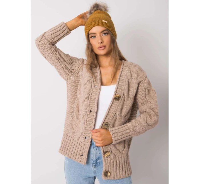 Dámská čepice 69 tmavě žlutá