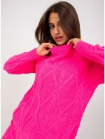 Sweter LC SW model 21110882 fluo różowy - FPrice Sweter LC SW model 21110882 fluo różowy - FPrice