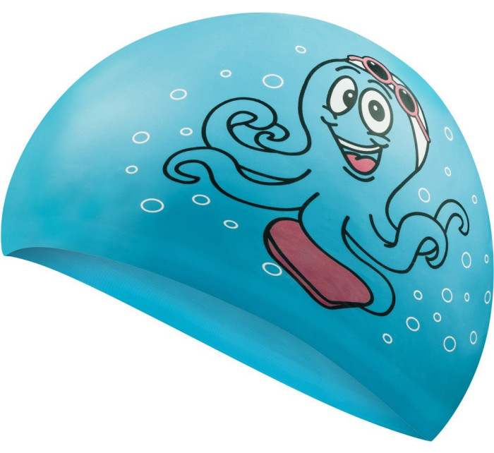 AQUA SPEED Plavecká čepice Kiddie Octopus Blue Pattern 02