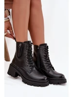 Dámské zateplené kotníkové boty Vinceza – černé Dámské zateplené kotníkové boty Vinceza – černé