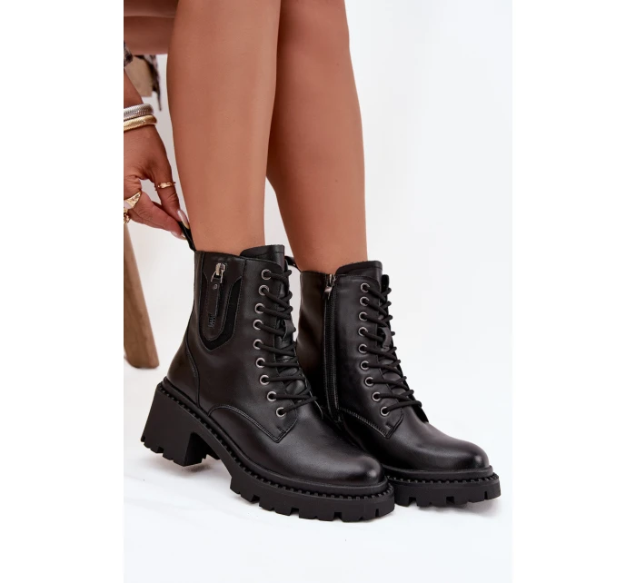 Dámské zateplené kotníkové boty Vinceza – černé Dámské zateplené kotníkové boty Vinceza – černé