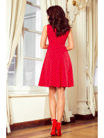 Šaty s výstřihem Numoco BETTY - červené