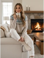 SKADOVA dámský svetr jedné velikosti tmavě béžový FashionStreet MY2349