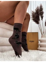 Milena 0200 Kočky ponožky 37-41