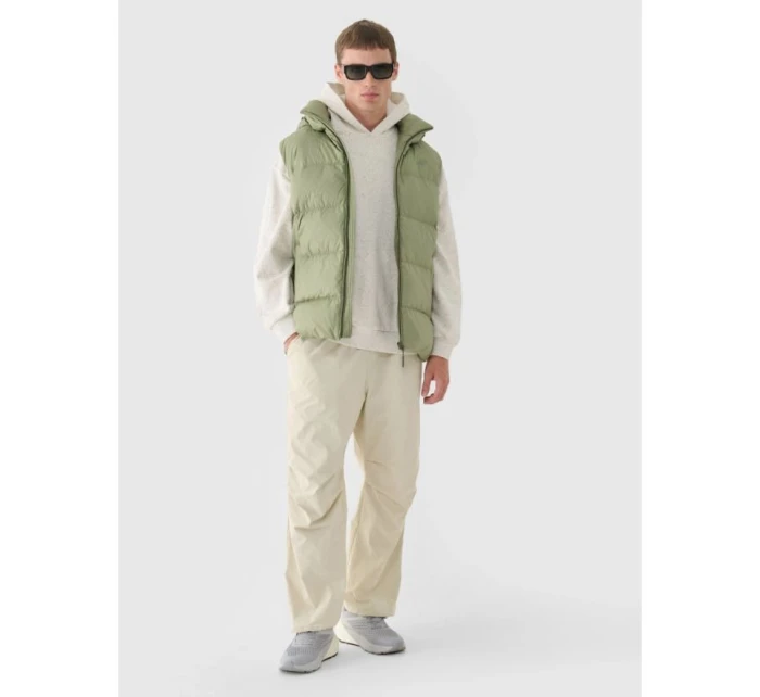 Pánské péřové tričko bez rukávů s přírodní výplní 4F 4FWAW24TVJAM148-43S