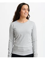 Dámské tričko z těžké bavlny s dl. rukávem 74. grey melange model 22413305 - Pure Waste Dámské tričko z těžké bavlny s dl. rukávem 74. grey melange model 22413305 - Pure Waste