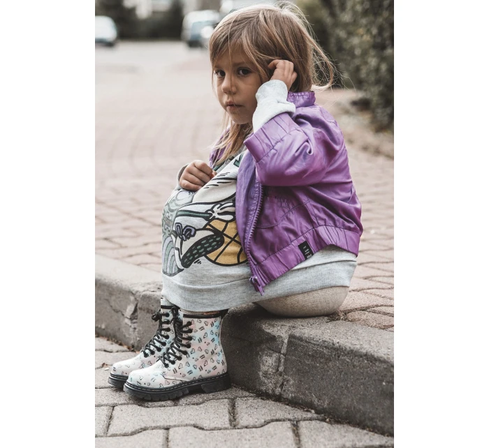 Dětské třpytivé boty s vzory model 21597323 - Boto