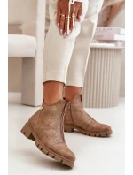 Zateplené dámské botky s z eko kůže model 21668868 - Boto Zateplené dámské botky s z eko kůže model 21668868 - Boto