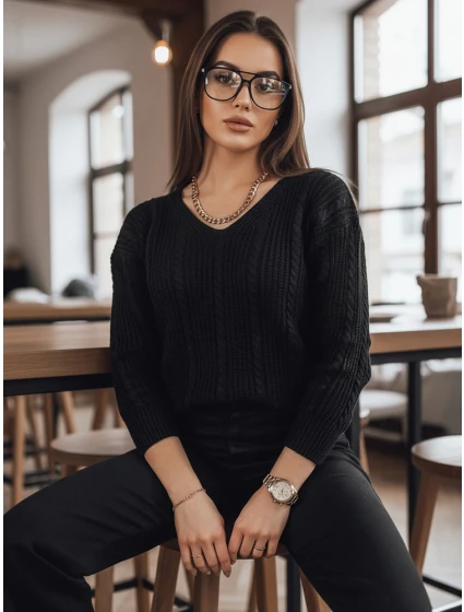 dámský svetr černý Dstreet model 21967082 - FashionStreet