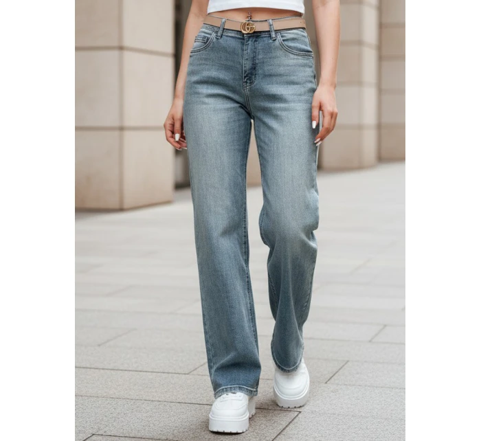 Dámské džínové kalhoty se širokými nohavicemi LOSSLEG blue FashionStreet UY2672 Dámské džínové kalhoty se širokými nohavicemi LOSSLEG blue FashionStreet UY2672