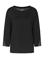 Dámský pyžamový top Aura Spotlight Top - BLACK - černý 0004 - TRIUMPH