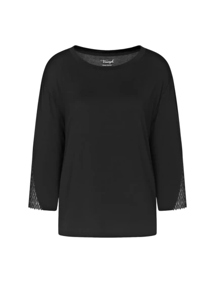 Dámský pyžamový top Aura Spotlight Top - BLACK - černý 0004 - TRIUMPH