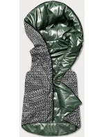 Zelená dámská rozšířená oboustranná vesta (B8005-10) Zelená dámská rozšířená oboustranná vesta (B8005-10)