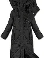 Dámská zimní bunda pod kolena J Style černá (5M3232-392)