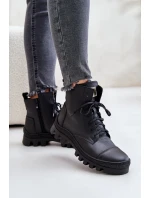 model 21670916 Dámské Botky Z Přírodní Kůže Černé - Zazoo