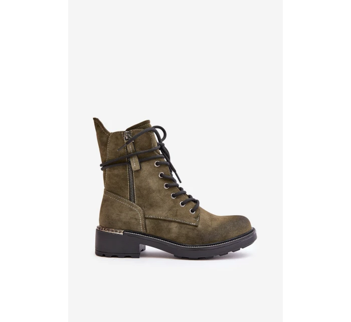 Vysoké boty s zipy tmavě béžové model 21673141 - EVENTO Vysoké boty s zipy tmavě béžové model 21673141 - EVENTO