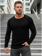 Pánský svetr přes hlavu černý model 21962620 - FashionStreet