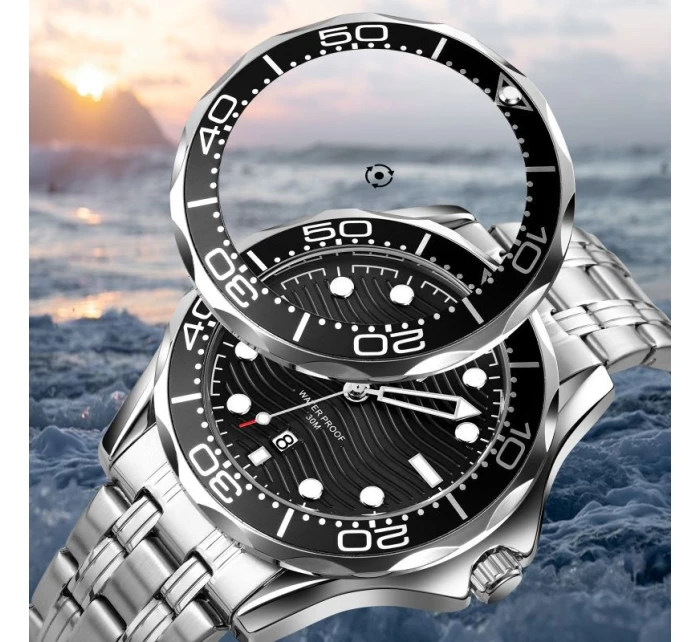 Pánské hodinky Skmei 9276SISIBK + BOX Pánské hodinky Skmei 9276SISIBK + BOX