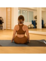 PODLOŽKA NA JÓGU A FITNESS TPE PROTISKLUZOVÁ ŠEDÁ/ČERNÁ ENERO FIT