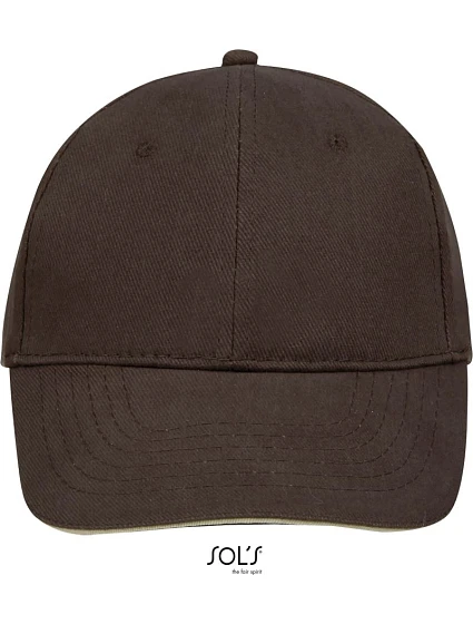 SOL'S Buffalo 6 panelová baseballová kšiltovka 25.8100 chocolate/beige SOL'S Buffalo 6 panelová baseballová kšiltovka 25.8100 chocolate/beige